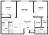 2 Bedroom Floor Plan